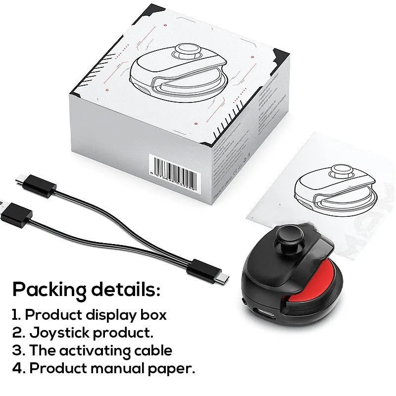 Mi Mo MB01 USB game stick controller in ABS material, black colour, 8.8 x 8.8 x 4.2 cm