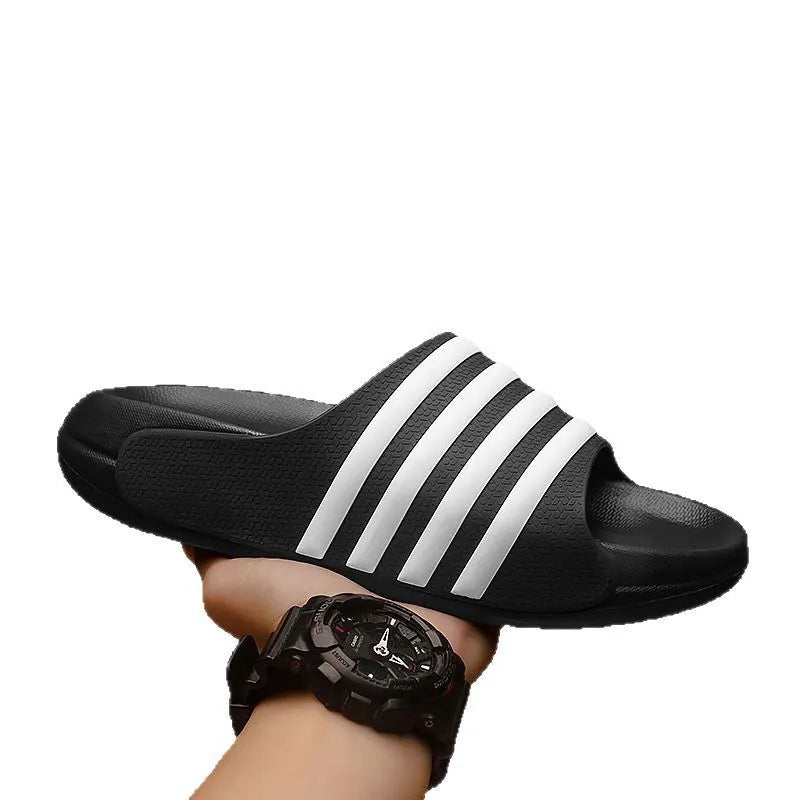 Casual unisex EVA sole slippers for teenagers in Beige colour with PVC upper and leisure sports style