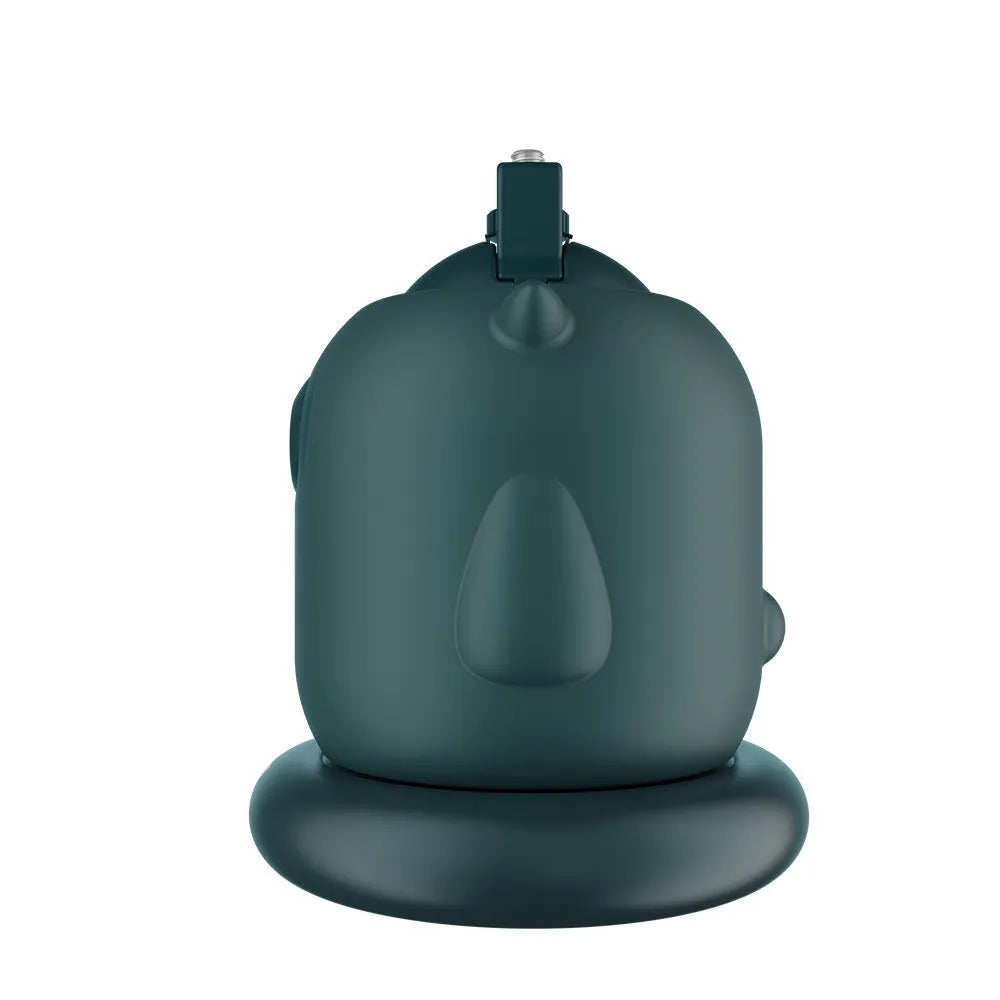 Dark green intelligent gimbal with 360 rotation and AI face recognition for camera tracking