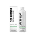 100ml bottle of Spearmint Oil Pulling Rinse mouthwash with clove and peppermint oils.