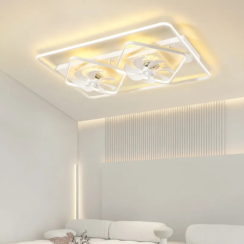 Contemporary ceiling fan light with thin suction housing and acrylic lampshade