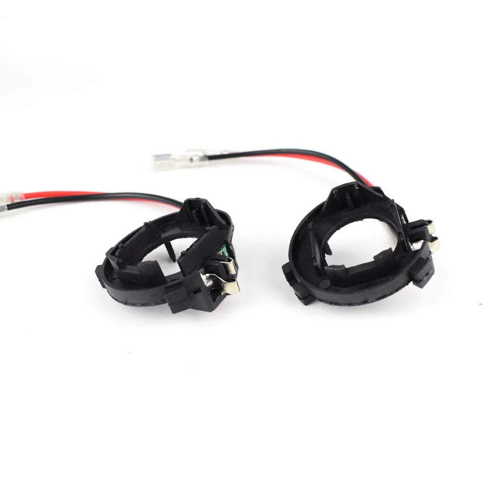 Black H7 LED headlight adapter bracket for Volkswagen Golf 5, MK5, GTI and Jetta car models