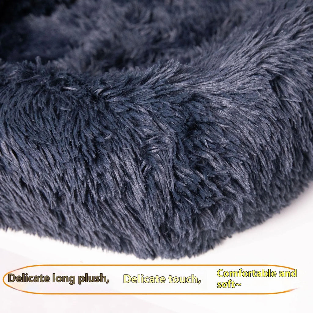 Thick thermal vehicle pet mat shown on car seat in dark grey colour