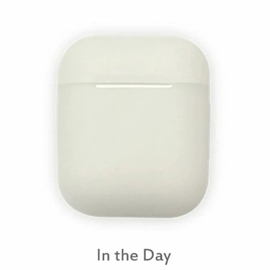 Luminous silicone flip-top protective case for AirPods wireless earphones