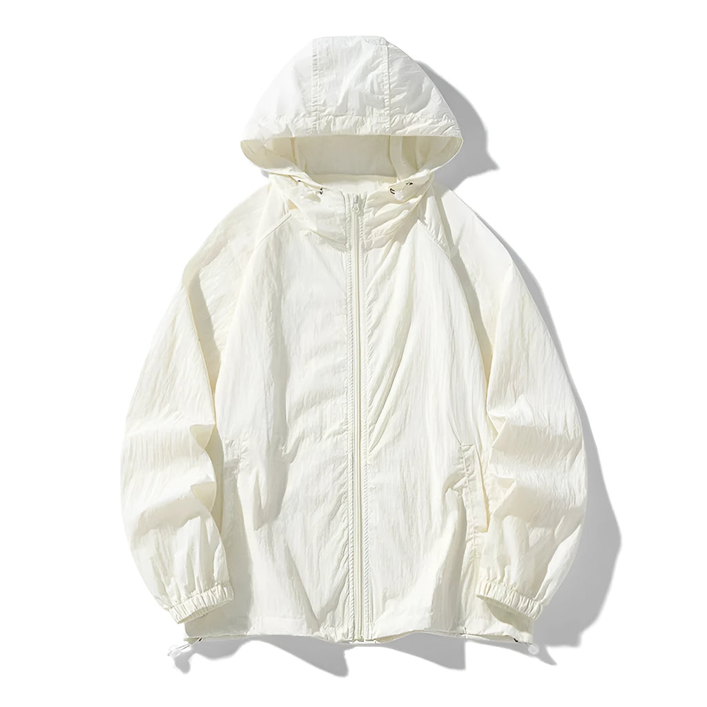 Outdoor couple sports jacket in loose fit, nylon fabric, sun-protective, eight colour options, sizes S-4XL