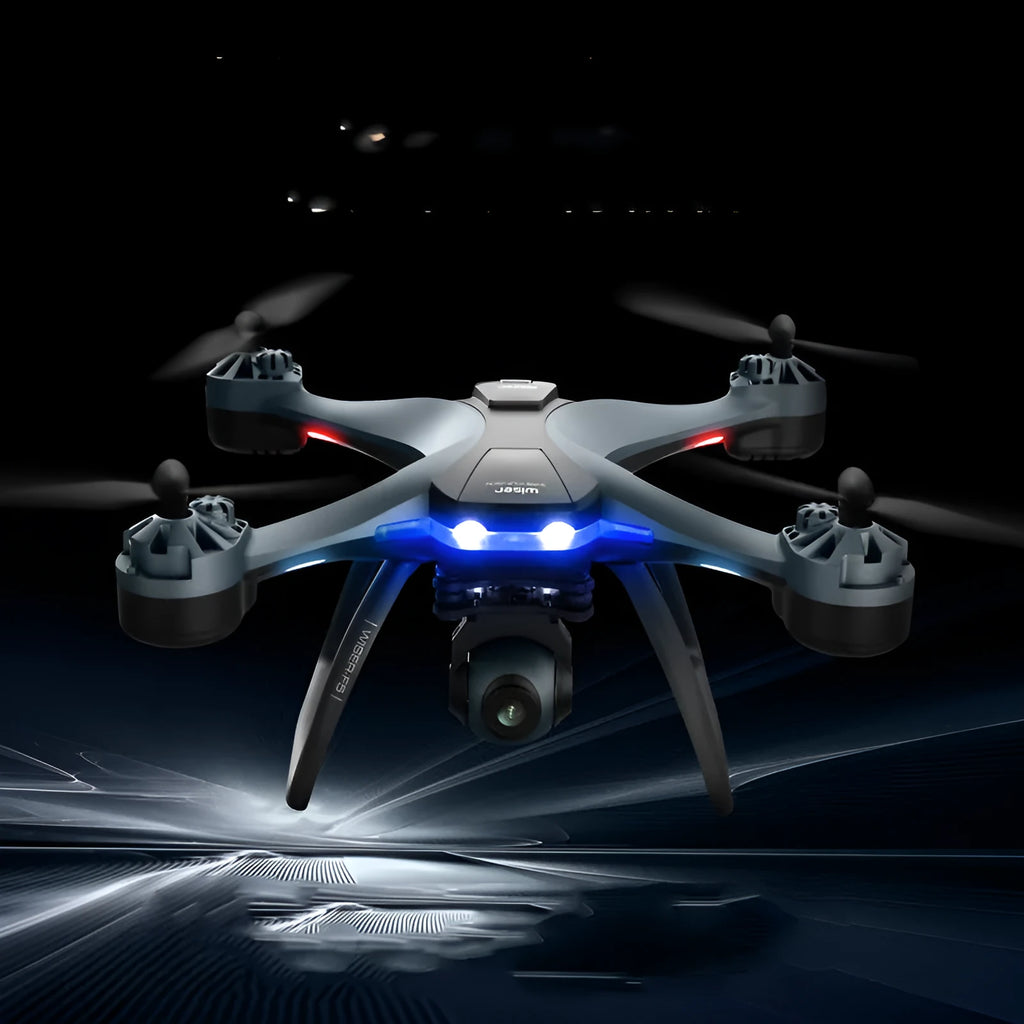 Quadrocopter toy anti-fall remote control plane with dual camera and landing gear