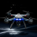 Quadrocopter toy anti-fall remote control plane with dual camera and landing gear
