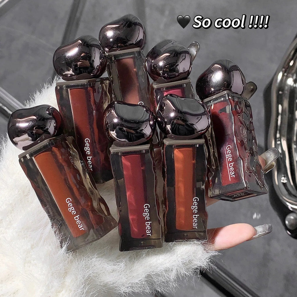 Glacier Lava Lip Lacquer Water Light Mirror Makeup in seven glossy colour shades
