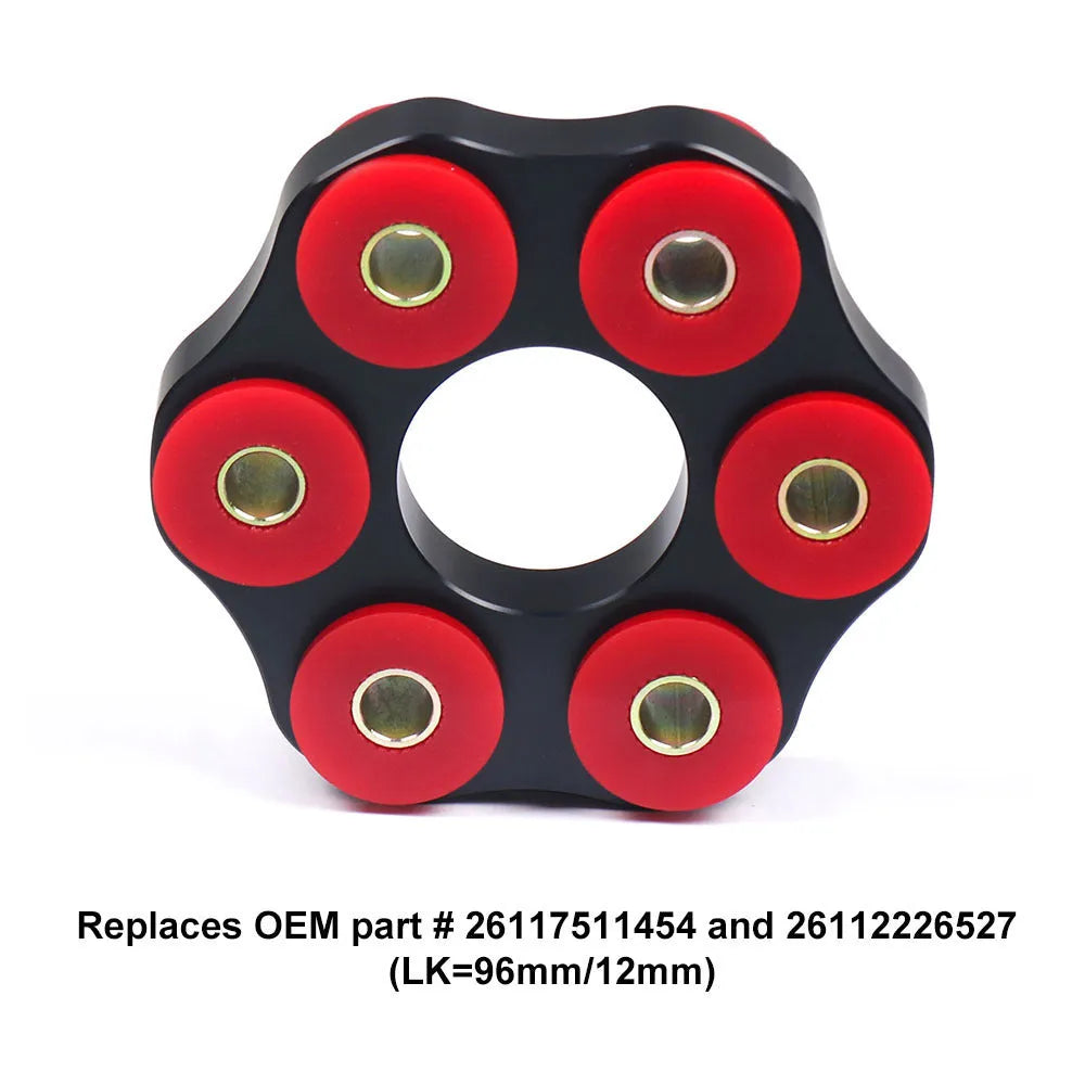 Red polyurethane aluminium drive shaft connecting plate bracket for BMW E46 E36 E30 E28 models