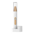 Gold-coloured ultrasonic tooth cleaning device for removing tartar and stains