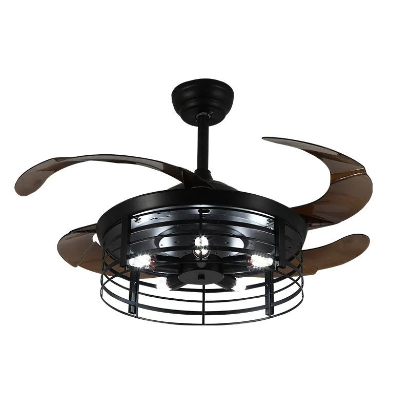 42 inch invisible ceiling fan lamp with acrylic blades and remote control