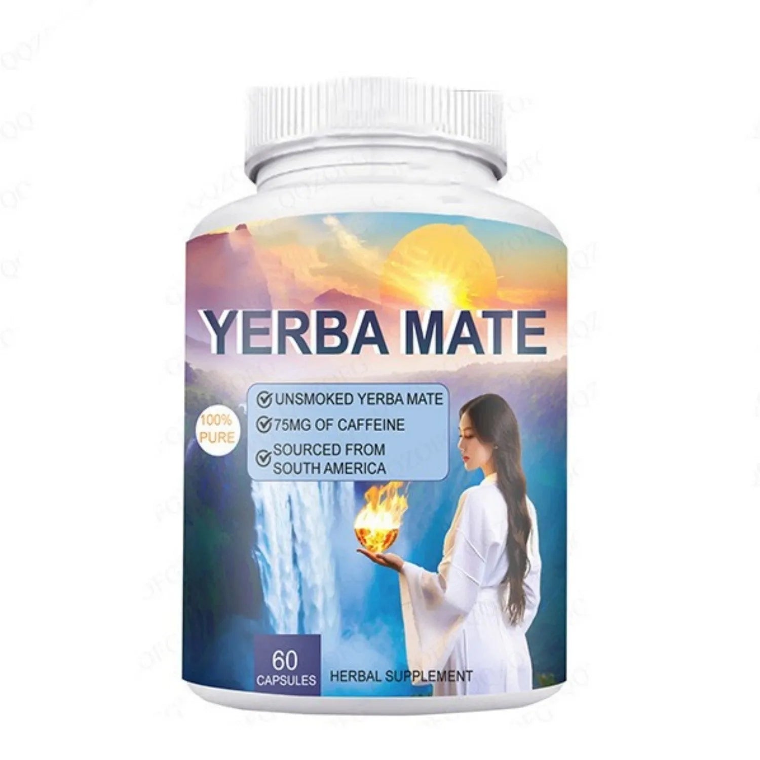 Bottle of 60 vitamin supplement capsules for daily wellness support