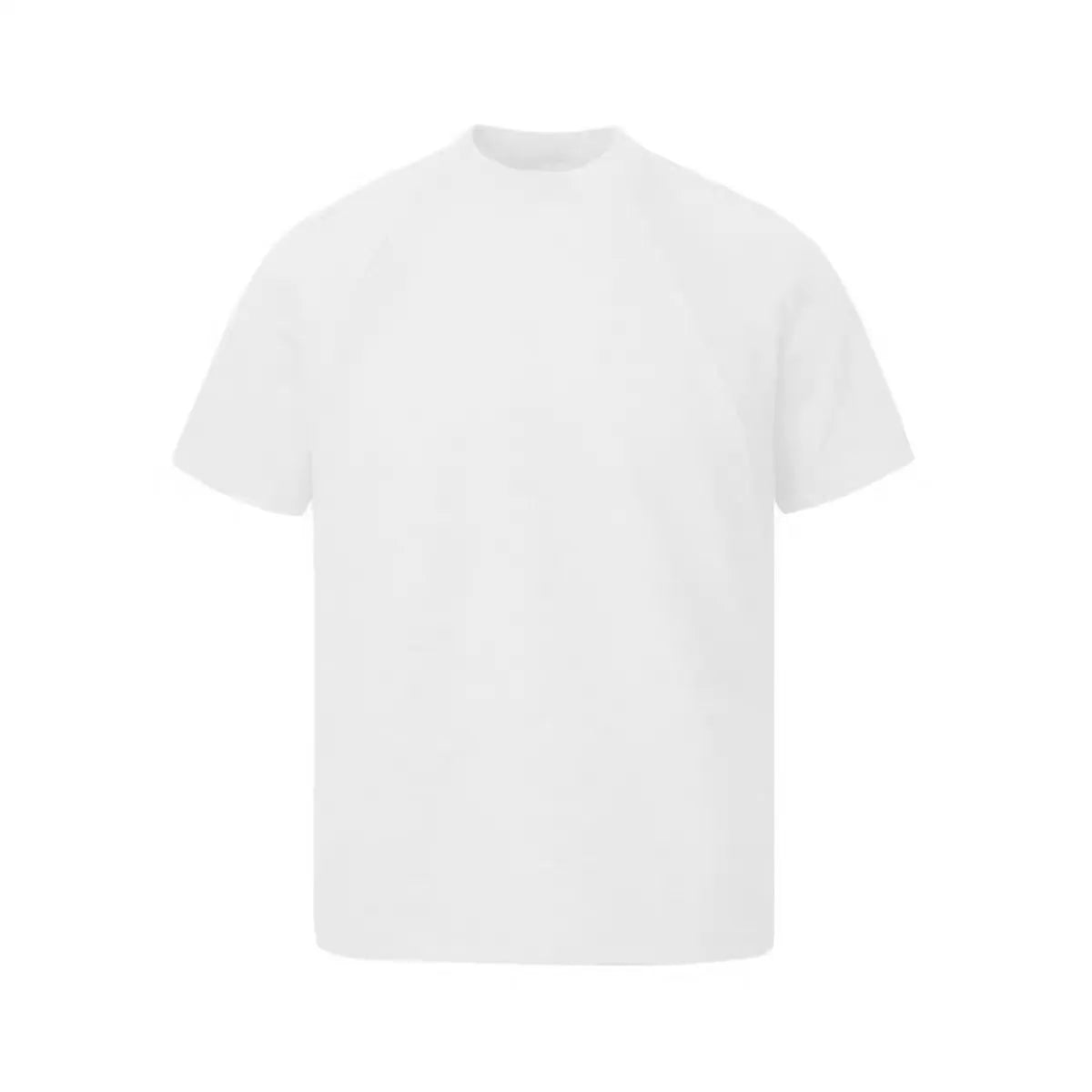 Air layer stitching short sleeve top in loose fit available in black, white, and grey