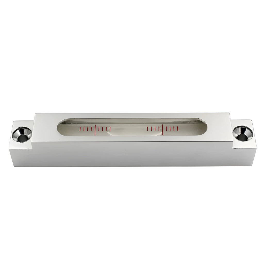 132mm miniature spirit level with metal frame and glass bubble vial for machine tool measurement