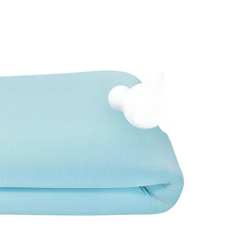 Gel memory cotton thin slow rebound tatami mat in artificial latex with regenerated cellulose fibre cover, available in 2cm 3cm 5cm thickness