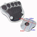 Metal motorcycle brake pedal skid plate replacement part