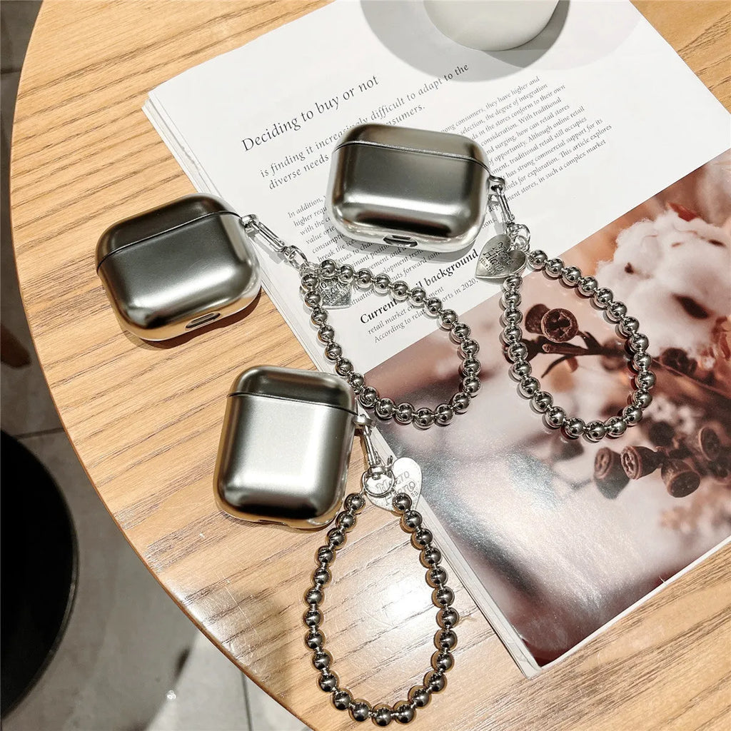 Matte plating AirPods protective case made from flexible TPU material