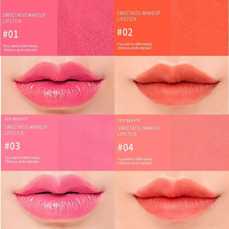 Fey Beauty moisturising lipstick in Cameo Brown shade, 3.8g, non-fading formula.