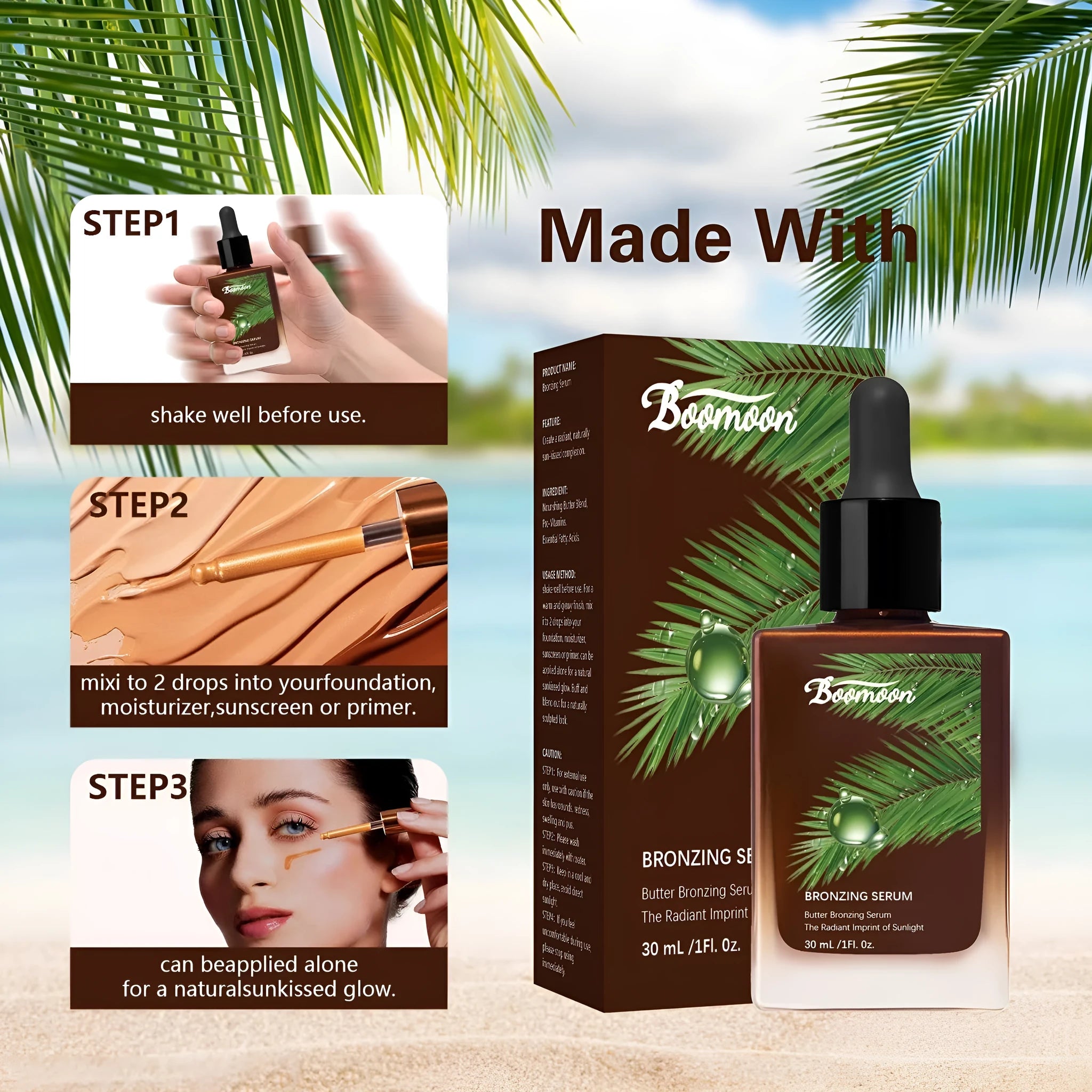 Bronze Black Care Solution Moisturizing 30ml bottle (101 x 45.3mm) for leather conditioning