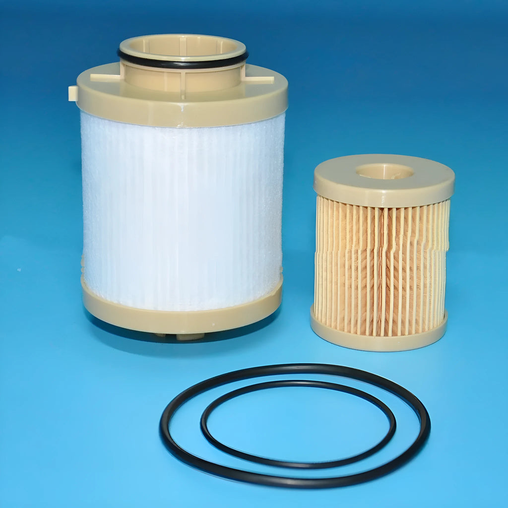 FD4616 diesel fuel filter for Ford 6.0L trucks showing dimensions and part numbers FS19797 PF7812KIT.
