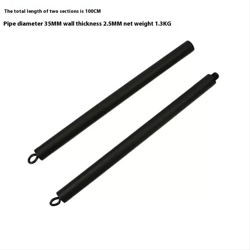 Two-segment push-and-pull rod fitness stick with pulling rope for yoga and Pilates home exercise