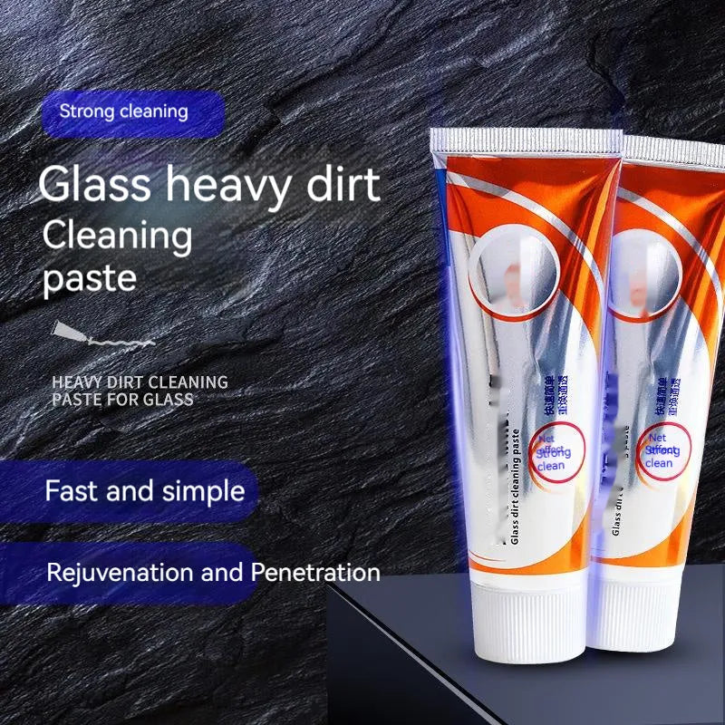 White 65ml bottle of car windscreen cleaning agent for removing oil stains from glass