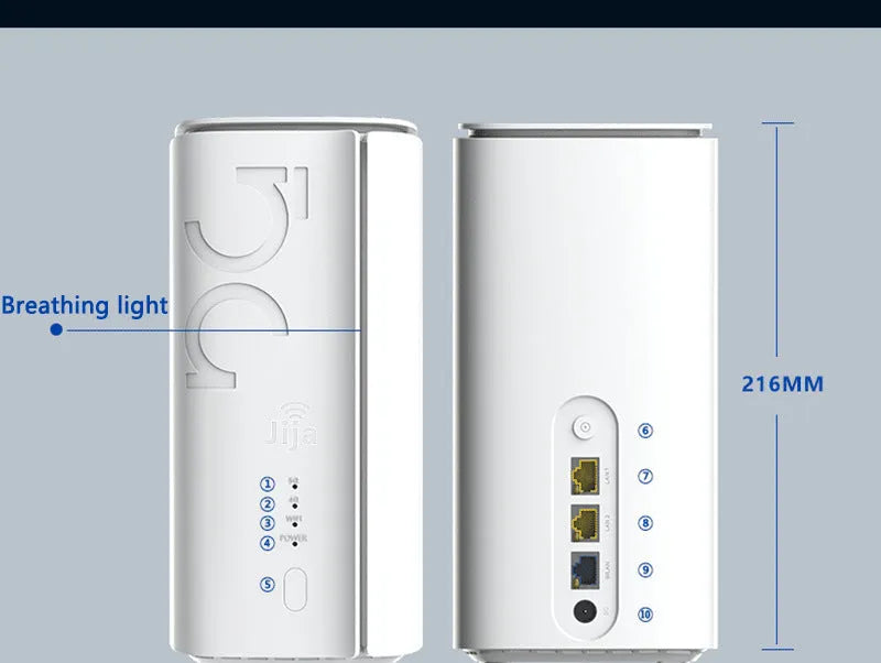 4G CPE wireless router with three network modes, slim 51x30x5mm design, Zhanrui or Qualcomm chip version