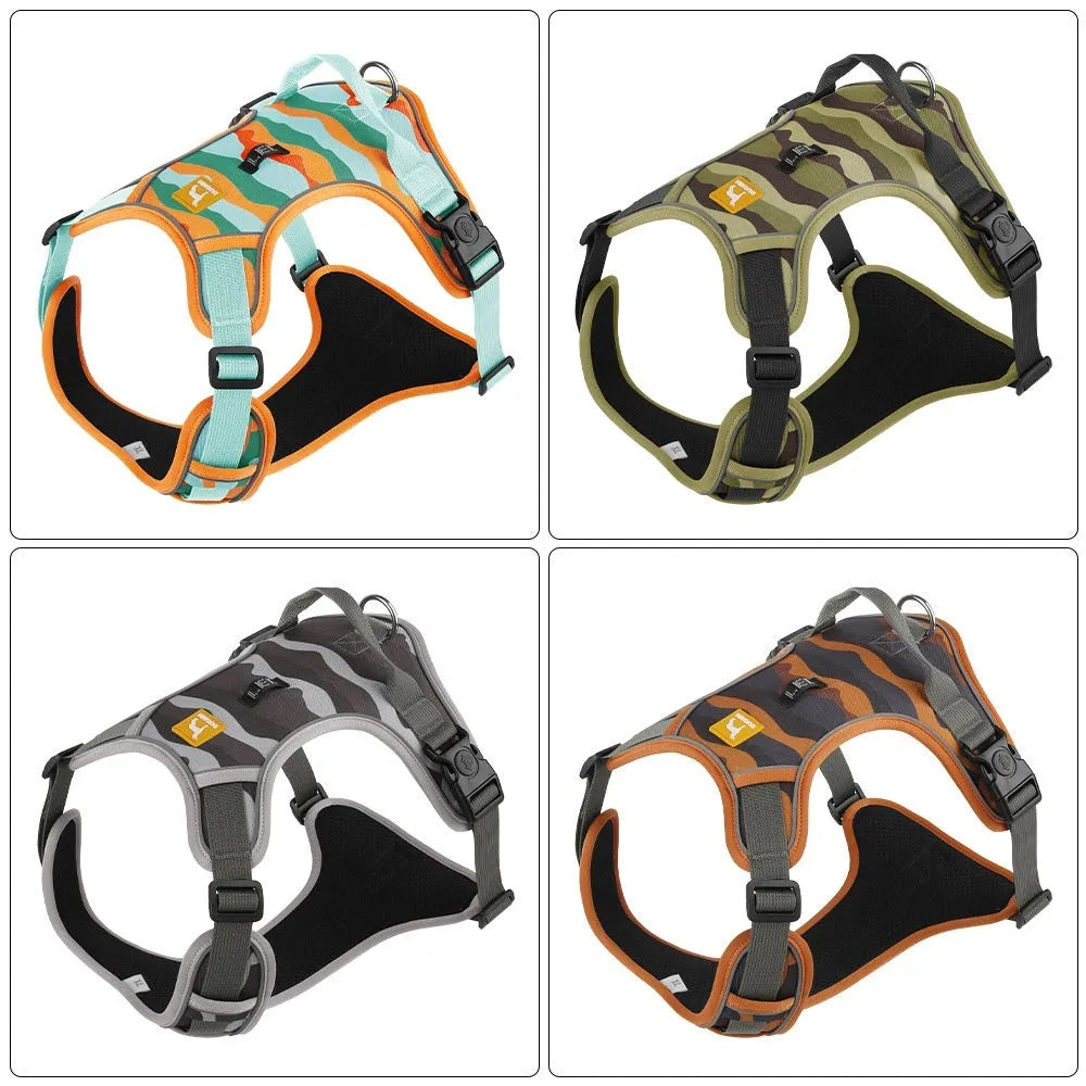 Dog walking rope with reflective elements and Oxford cloth construction in four colour options