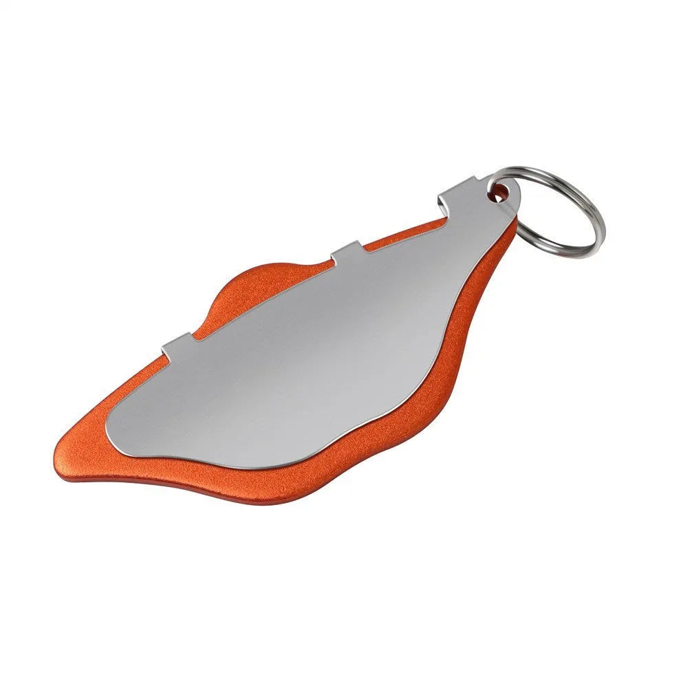 Mountain bike disc brake pads with scratch-resistant grinding disc in black and orange colours