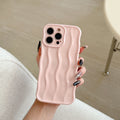 Electroplated wave stripe TPU phone case for iPhone 17 series in multiple colour options
