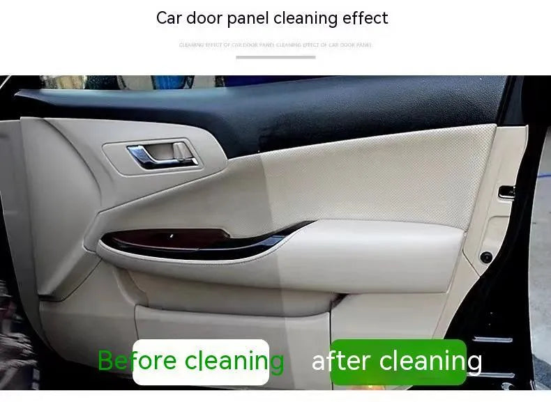 Wash-free fabric roof foam cleaner bottles with cleaning towel and sponge wipes for interior ceiling decontamination