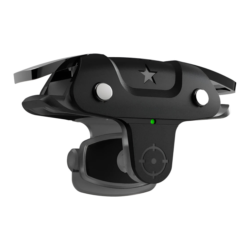 Black F5 mobile game controller with compact 5cm design for smartphone gaming