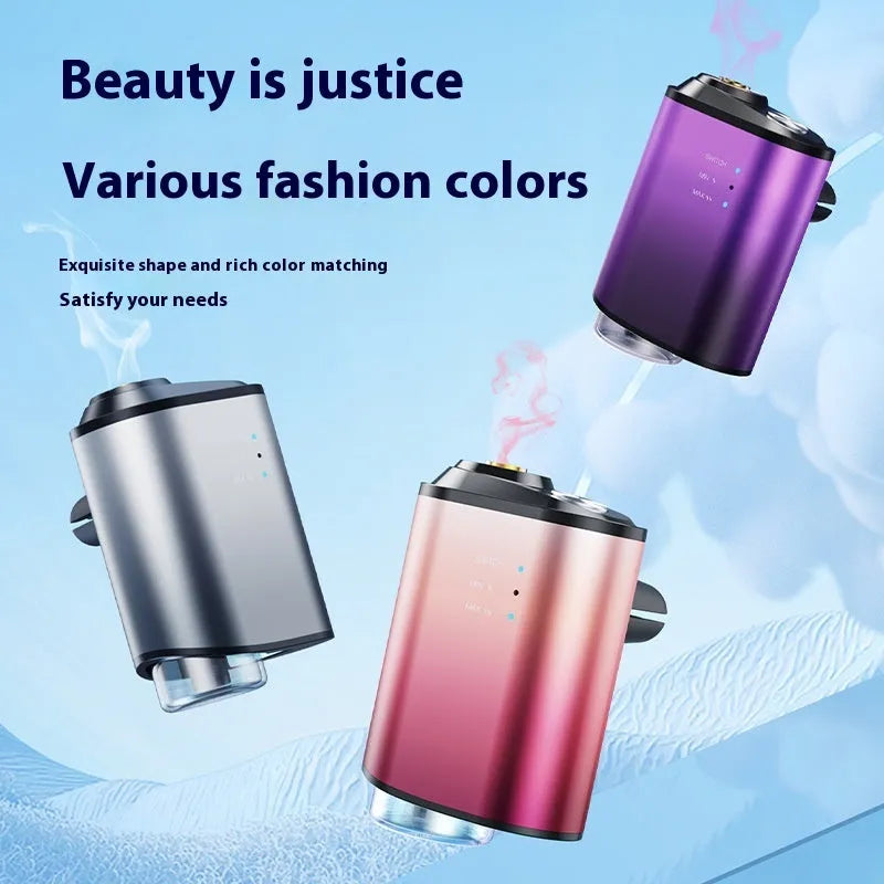 Black car aromatherapy smart fragrance diffuser with ocean perfume bottle, PP PC aluminium alloy build