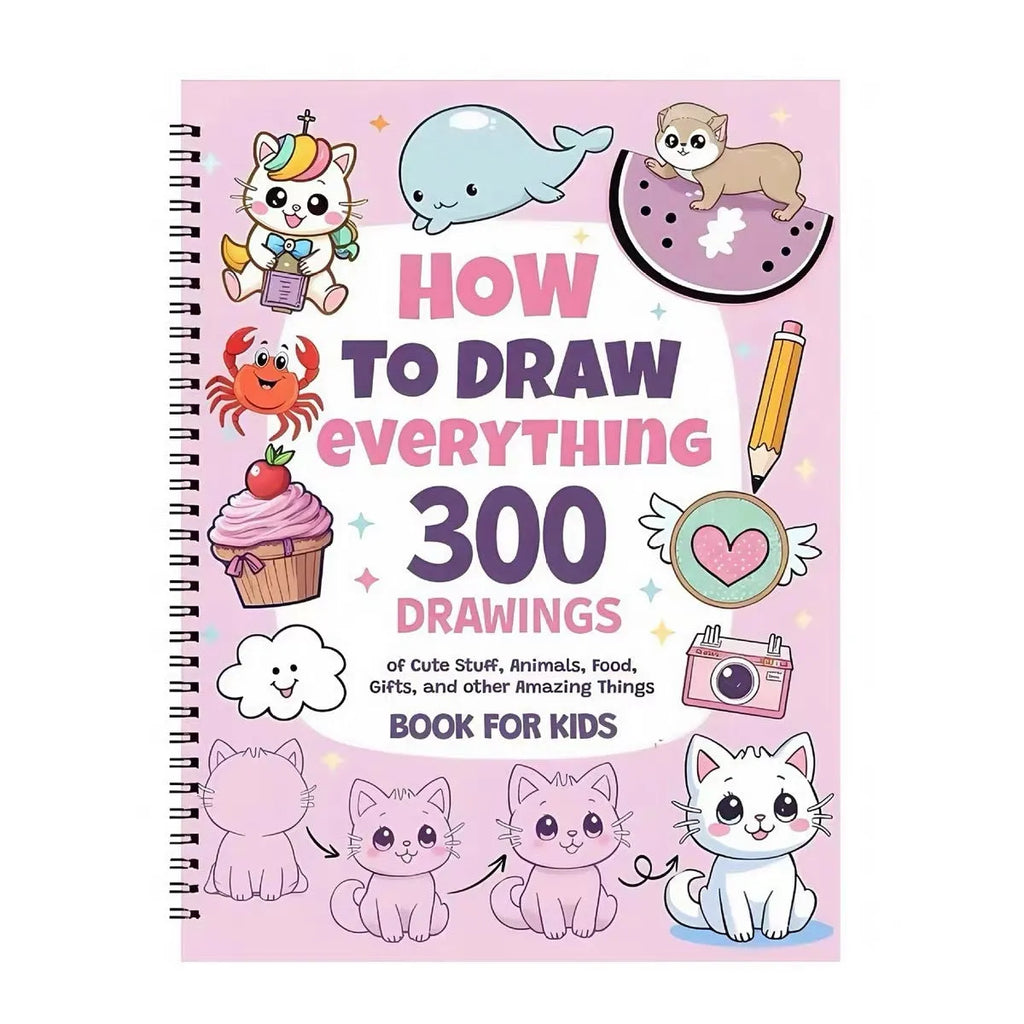 How To Draw Everything Painting Book with decomposition drawing guide on coated paper