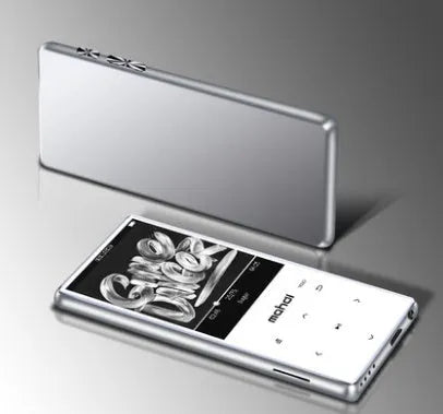 Student sports MP3 MP4 player with 2.4-inch touch screen in black, silver, blue, and red colour options