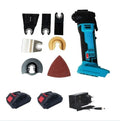 Rechargeable lithium battery cordless garden trimming machine with metal construction and plastic accessory box