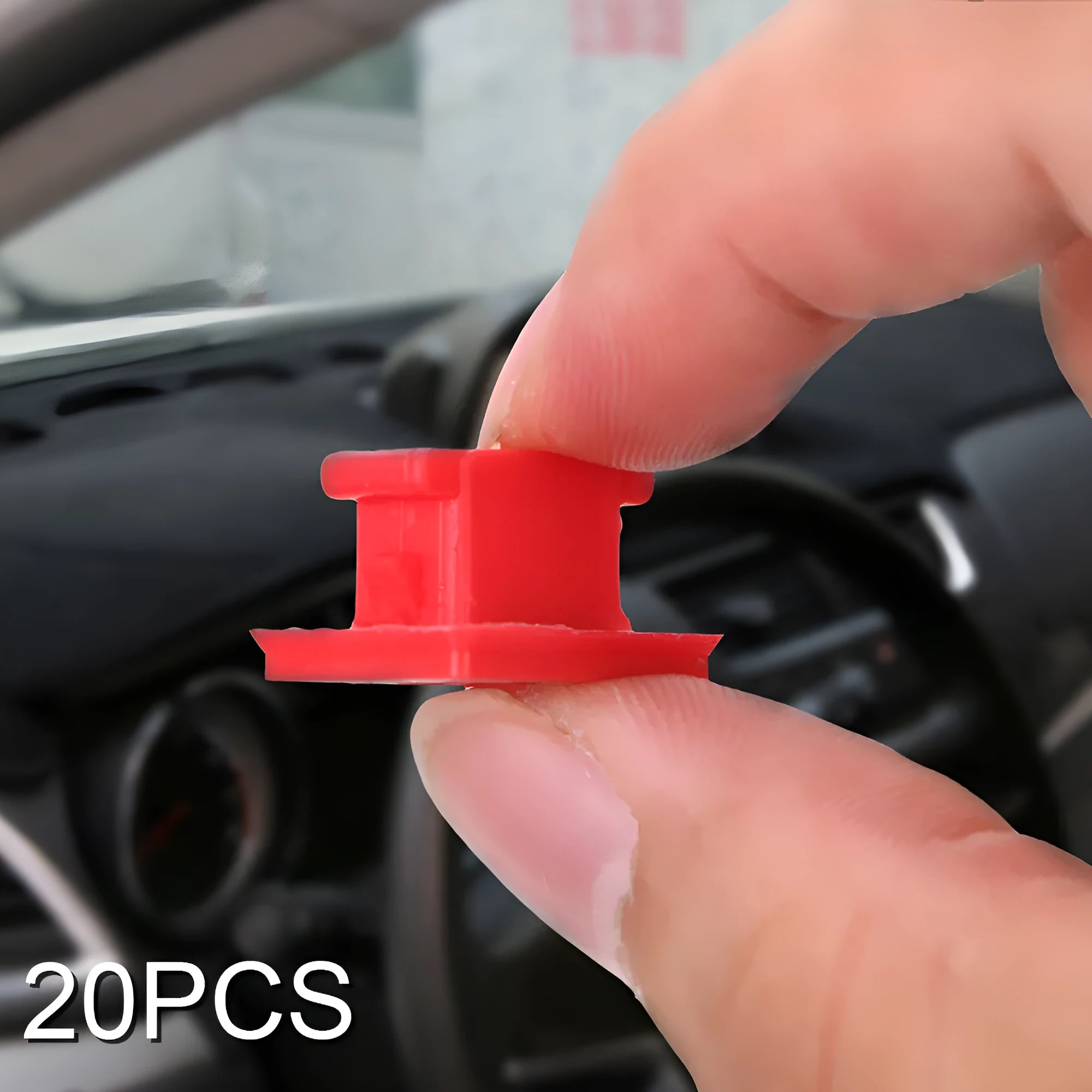 Pack of white plastic interior trim panel clip fasteners for BMW vehicles