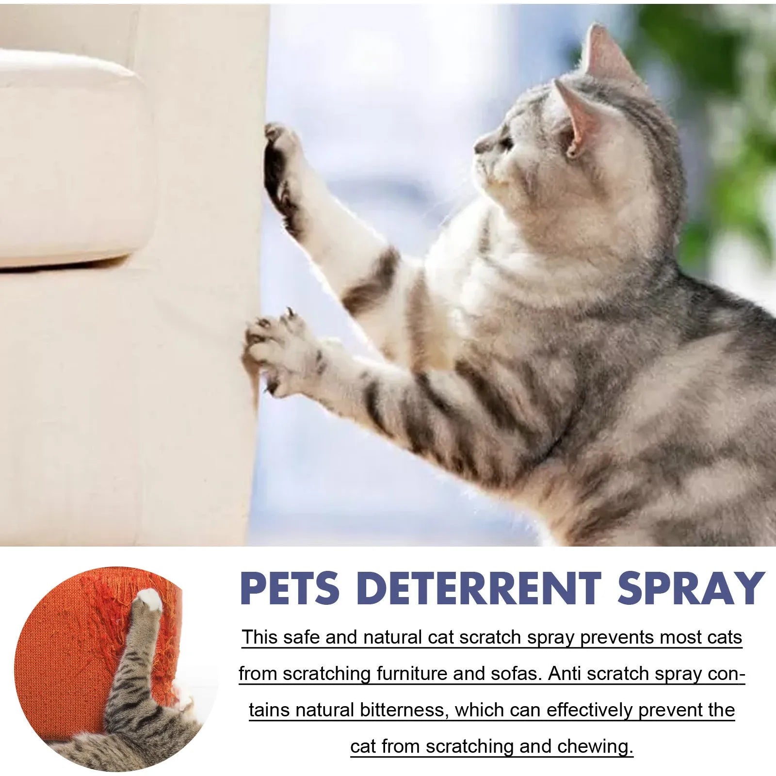 Boxed 50ml restricted area set up expelling spray for dogs and cats anti-scratch bite deterrent