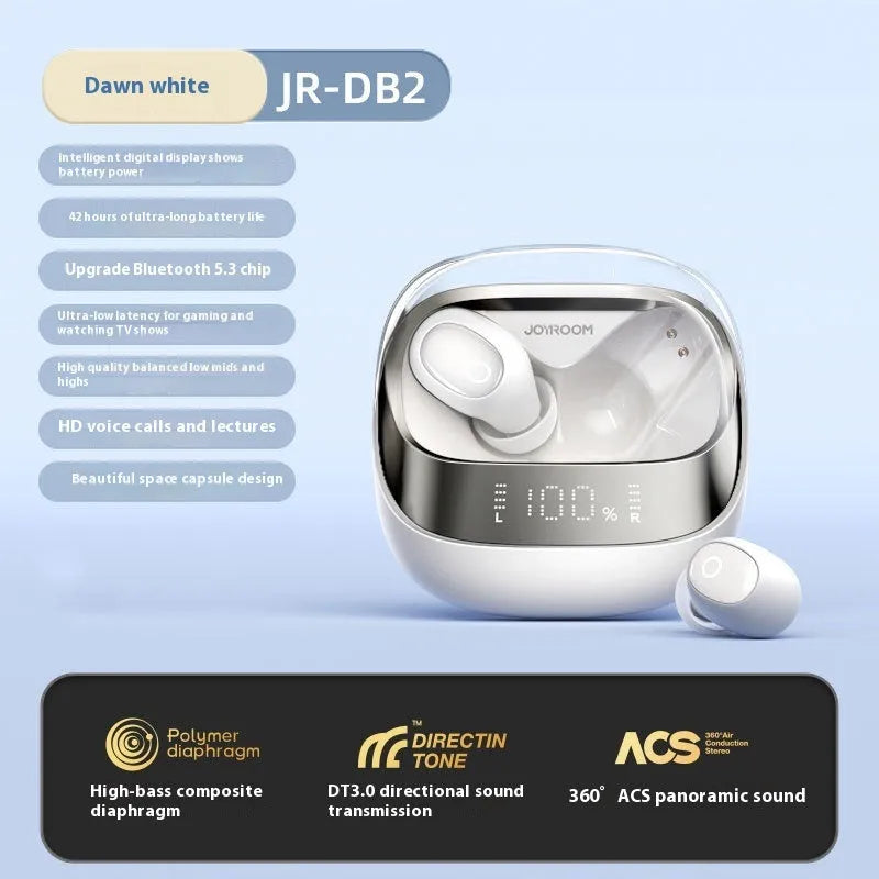 Wireless Bluetooth in-ear headphones with charging case in multiple colour options