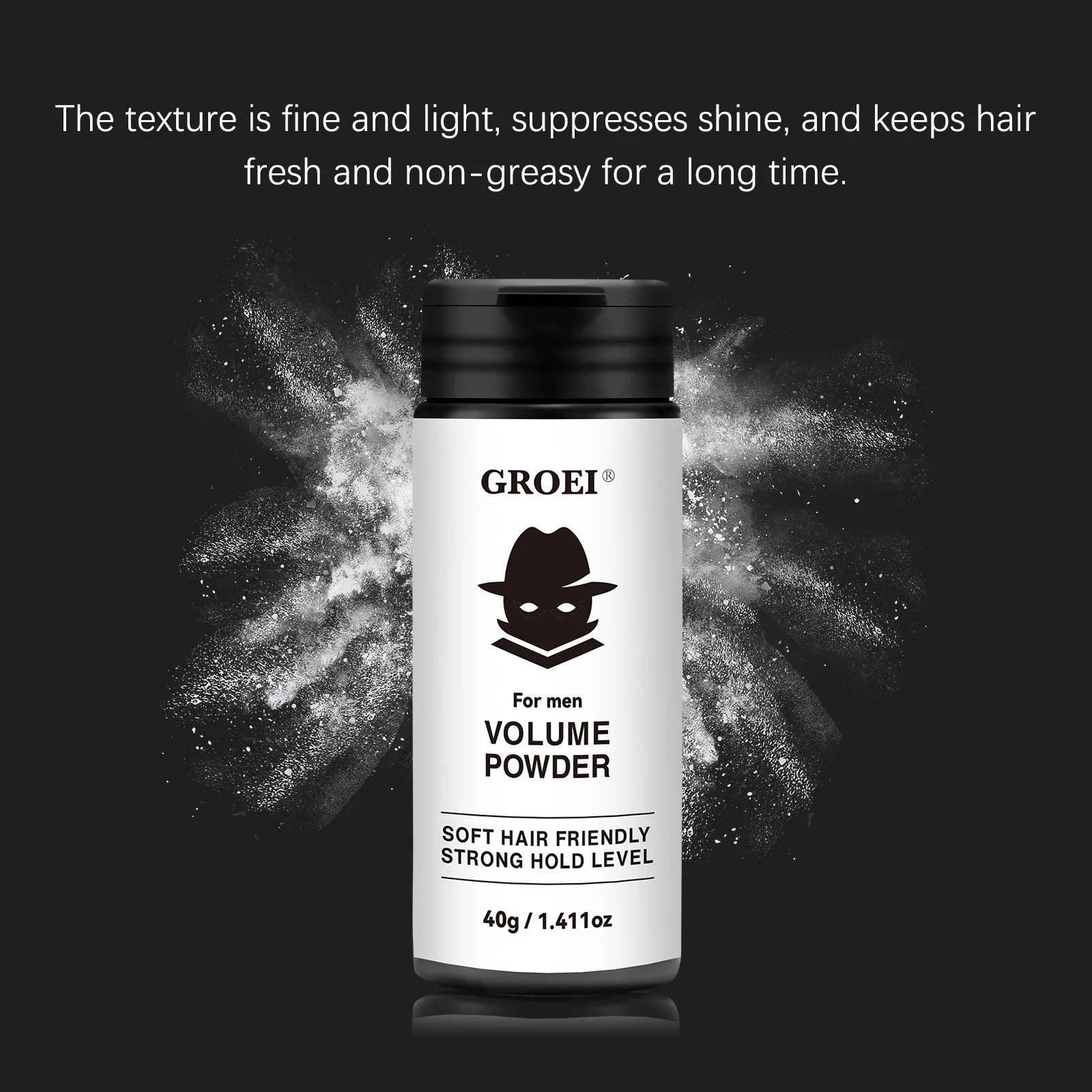40g hair styling powder in a compact container for oil control and fluffy volumising