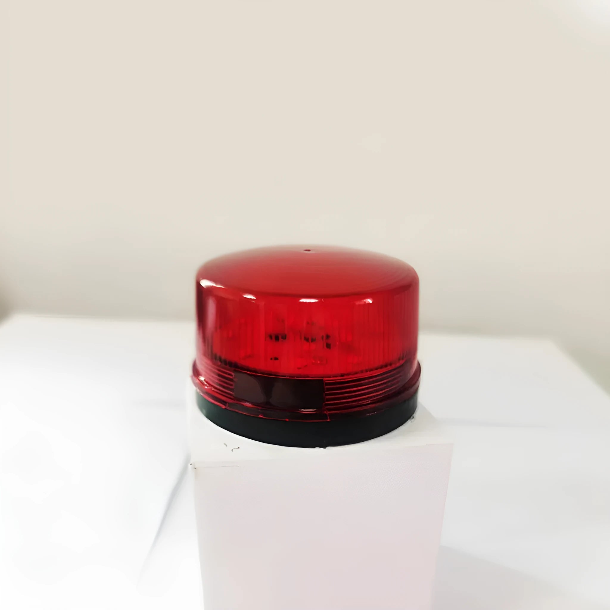 Ji'an Electronics HC-79 red 24v rotating warning beacon light with alarm, 73mm diameter