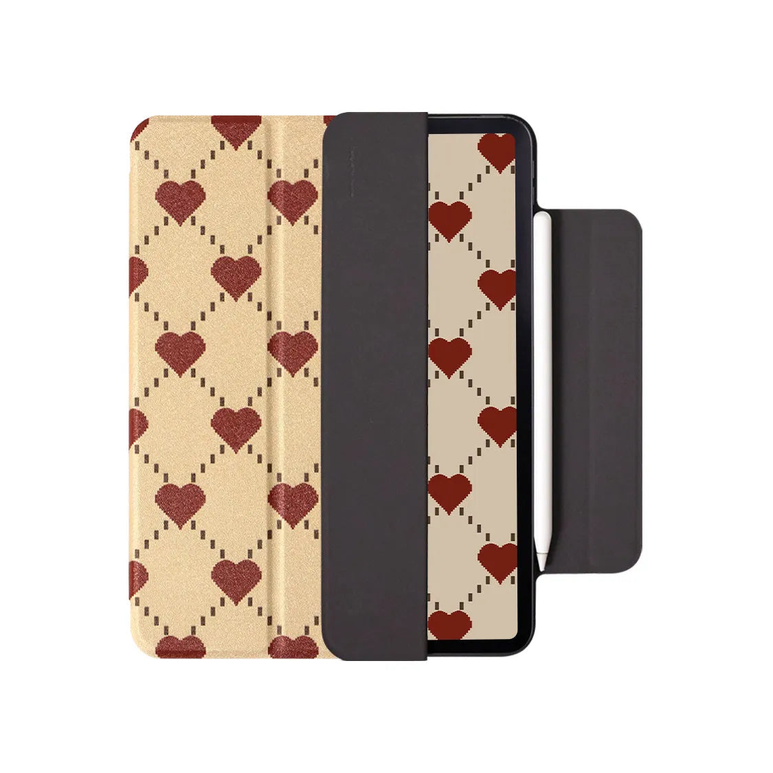 iPad Air 4 and Air 5 protective case with magnetic double-sided clip and polyurethane shell.