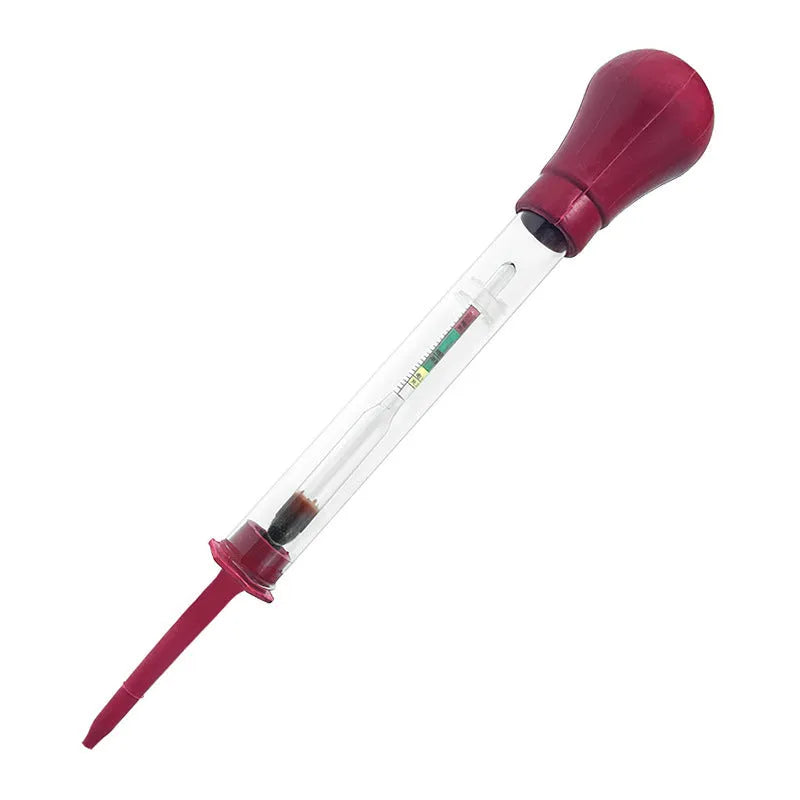 Glass electrohydraulic hydrometer for automobile battery electrolyte density measurement