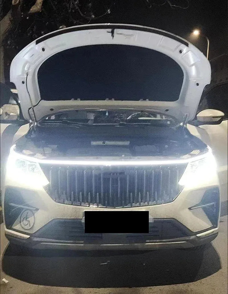 Car scanning start daytime running light strip silicone 1.5m white LED