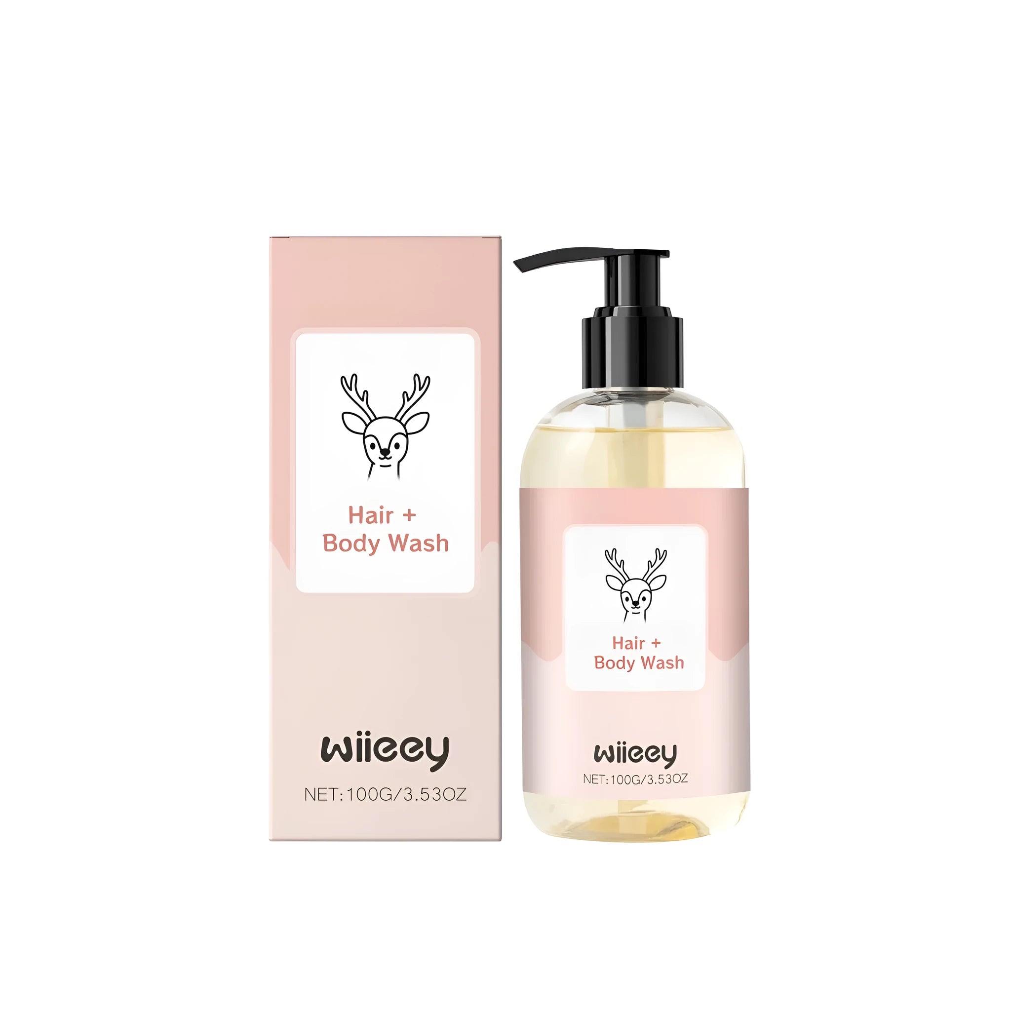 100g bottle of low sensitivity bathing and washing two-in-one liquid soap with gentle formulation