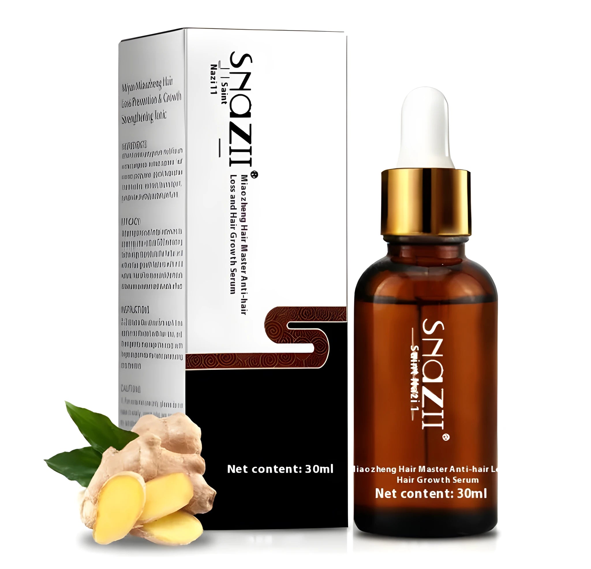 Senna Hair Growth Fluid 30ml bottle with brown colour botanical fragrance