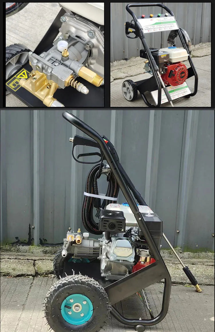 P170 white cast aluminium swash plate pump cleaning machine accessory with gasoline power