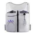 Breathable mesh running vest with mobile phone compartment in classic black colour