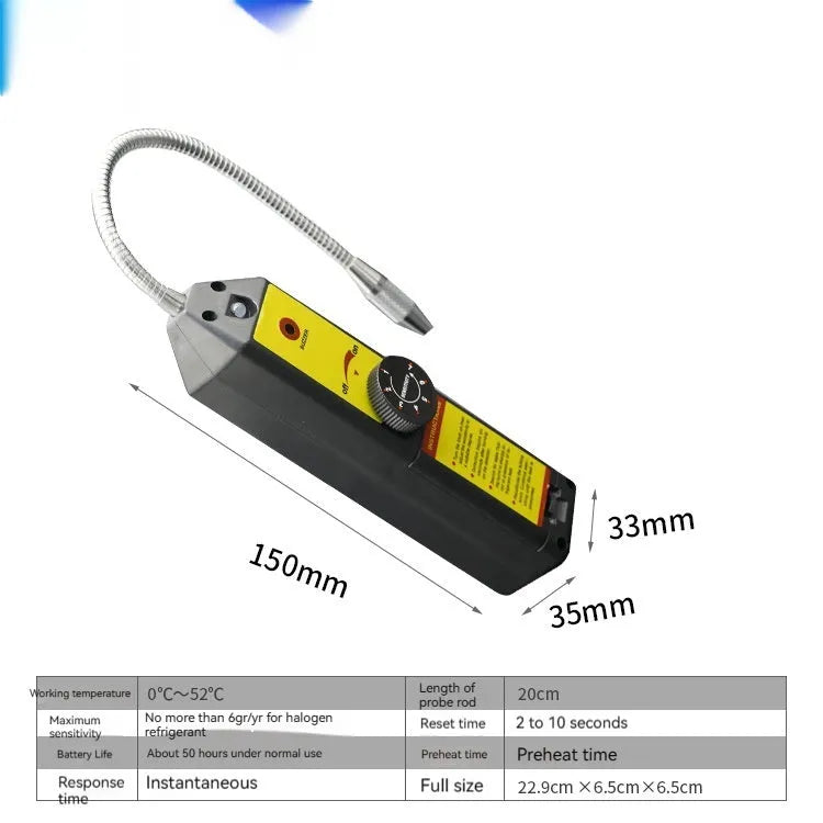 WJL-6000 halogen electronic car leak detector with 20cm probe for refrigerant system diagnostics