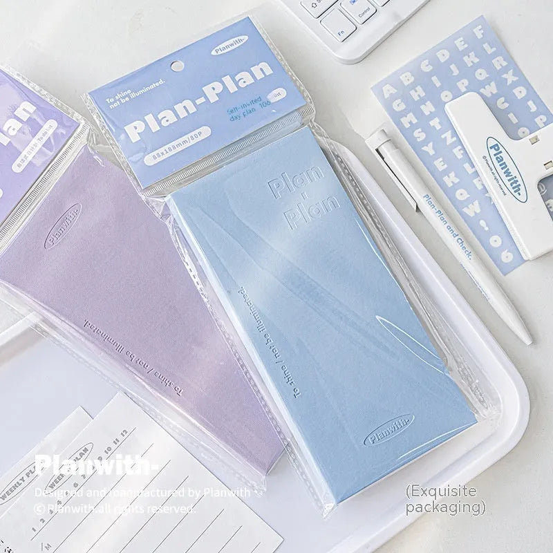 A5 embossed simple design meter book notebook with a paper cover.